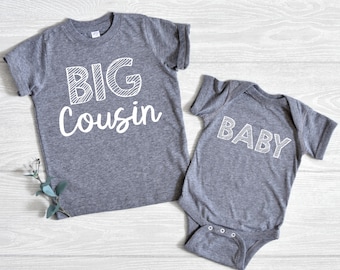 Big Cousin Shirt, Matching Baby Announcement Outfit