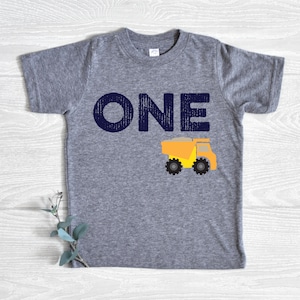 Construction Birthday Shirt, Dump Everything, First Birthday Shirt, Birthday Boy Shirt, Dump Truck Birthday, Construction Party Outfit