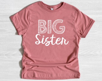 Big Sister Shirt, Pregnancy Announcement T-Shirt, T-Shirt Gift, Big Sis Shirt, Toddler Shirt, Newborn Gift, Toddler Girl Gift, Family Shirts