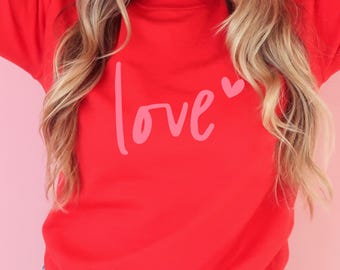 Love Heart Shirt: Valentine's Day Matching Family Tee