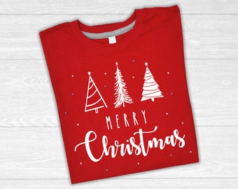 Merry Christmas Shirts, Matching Family Christmas, Christmas Tree Shirts