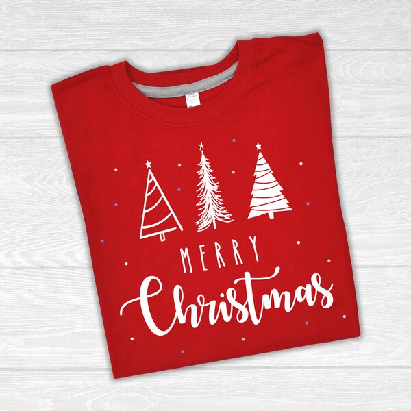 Merry Christmas Shirts, Matching Family Christmas, Christmas Tree Shirts