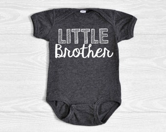 Little Brother Shirt, Baby Announcement Toddler Shirt, Shirt for Baby Boy, New Baby Brother Shirt, Soft Cotton