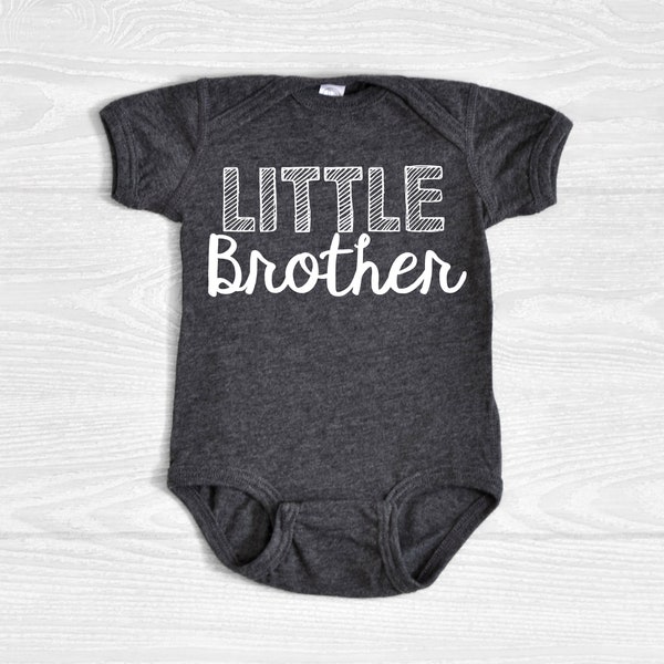 Little Brother Shirt, Baby Announcement Toddler Shirt, Shirt for Baby Boy, New Baby Brother Shirt, Soft Cotton