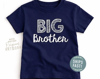Big Brother Announcement Toddler Shirt, Soft Cotton Tee