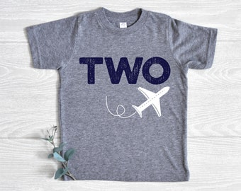 Airplane Birthday Shirt, ANY AGE! Toddler Birthday Boy Shirt, Birthday Boy Outfit, Airplane Party Outfit, Airplane Birthday for Toddler