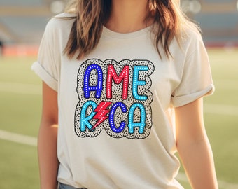 America Shirt, Trendy 4th of July Shirt, Merica, American, Patriotic Shirt, Best America Shirt, Retro, Natural Color Cotton