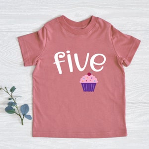 Cupcake Birthday Shirt, Birthday Girl, Cupcake Theme Birthday Idea, Shirt for Birthday Girl, Pink and Purple Cupcake
