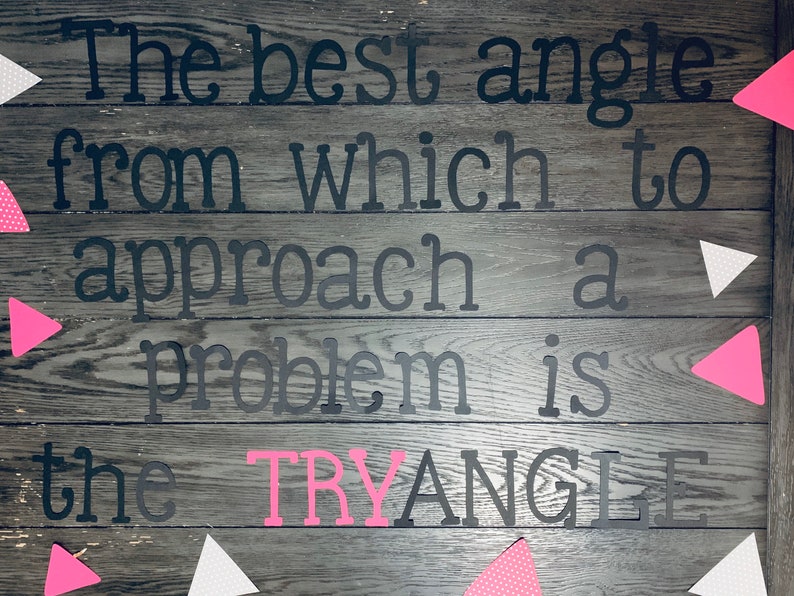 Board Signs Tryangle Tryangle Bulletin Board Cut Out - Etsy