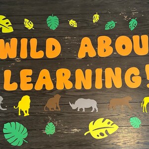 Wild About Learning | Bulletin Board Cut Out