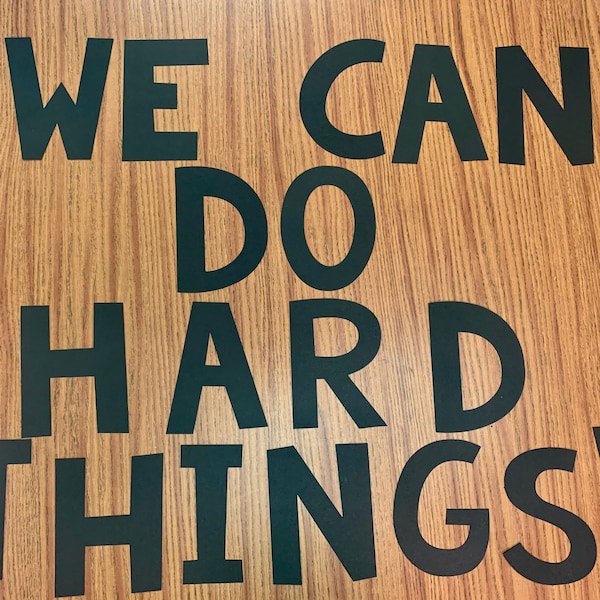 We Can Do Hard Things! | Bulletin Board Cut Out