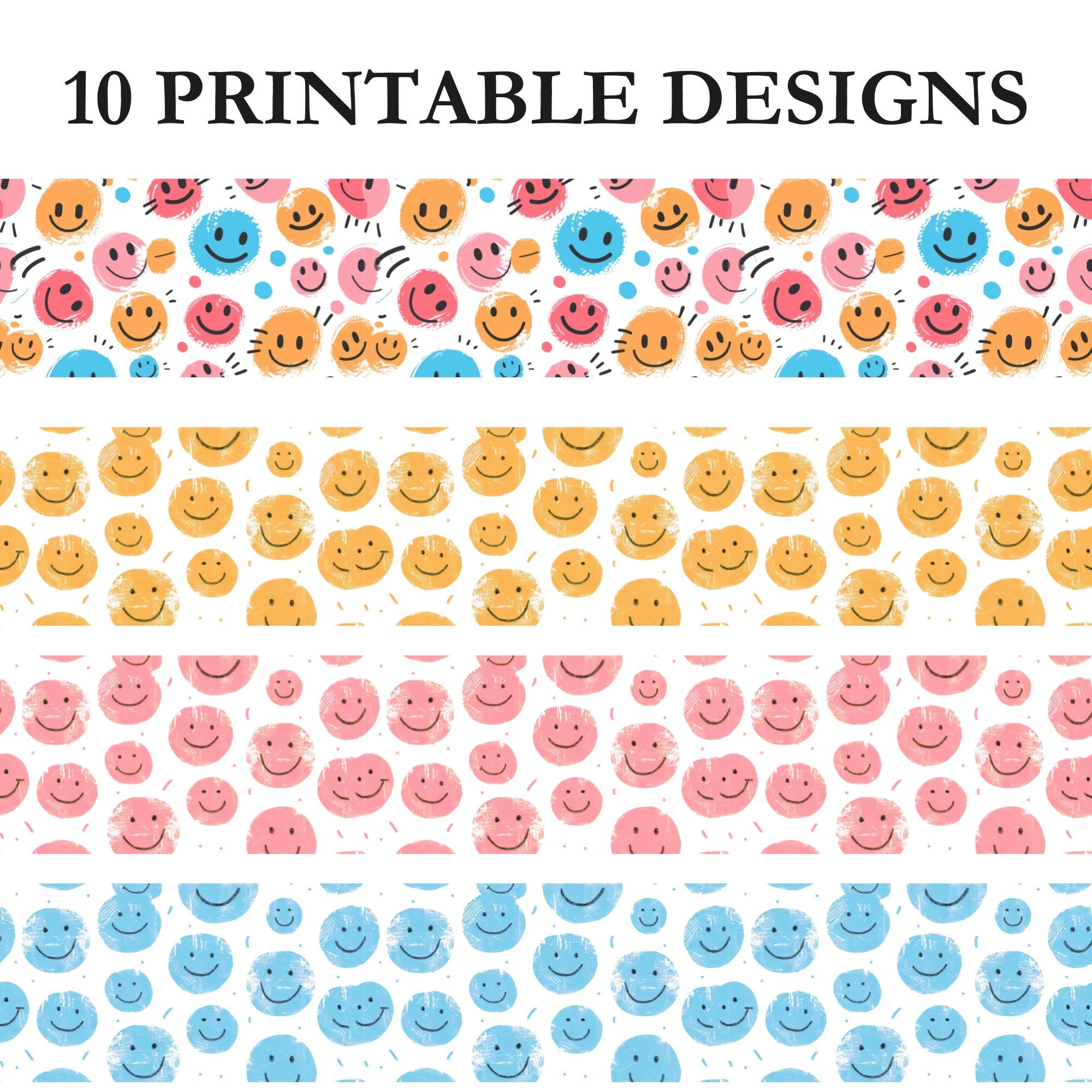 Smiley Face Bulletin Board Borders: Teacher Classroom Decor (digital ...