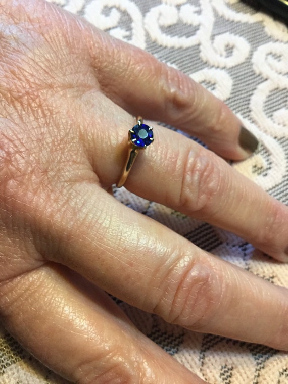 Antique blue store stone ring