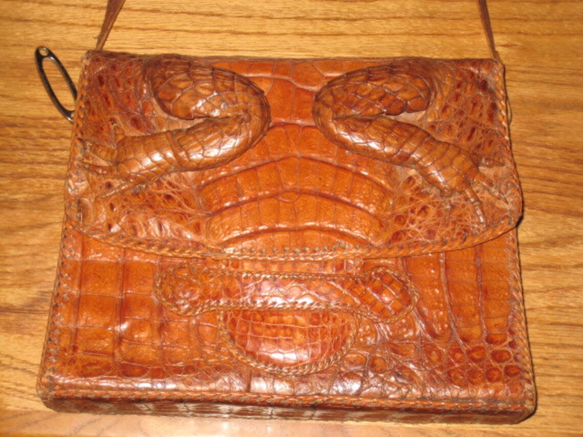 RARE ALLIGATOR PURSE Etsy