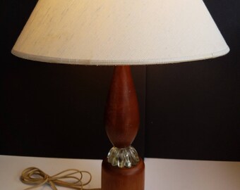 turned wood lamp etsy