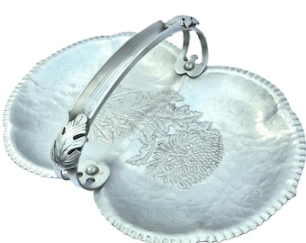 Bandeja de aluminio Continental Trade con crisantemo