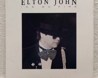 Vintage Elton John Ice On Fire Record Album