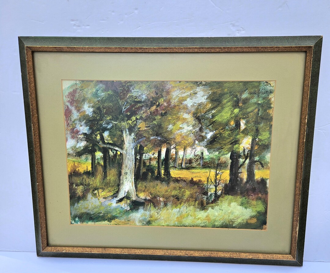 Original Framed Watercolor Landscape Painting by Marie Grayson - Etsy