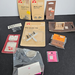 Lot of Vintage Dollhouse Miniatures - Unopened packages