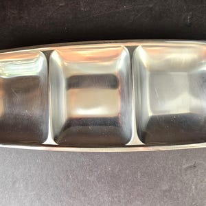 Stainless Steel Divided Serving Tray by AS Sweden 18-8