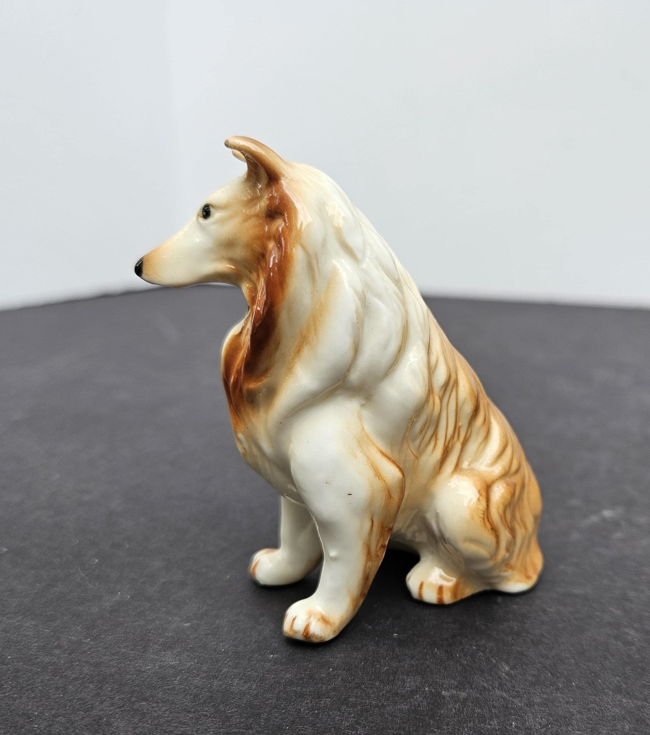 ボーンチャイナのコリー犬の置物 - 台湾 - Etsy 日本