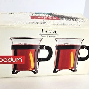 Paire de tasses Java/thé Bodum C Jorgensen avec boîte