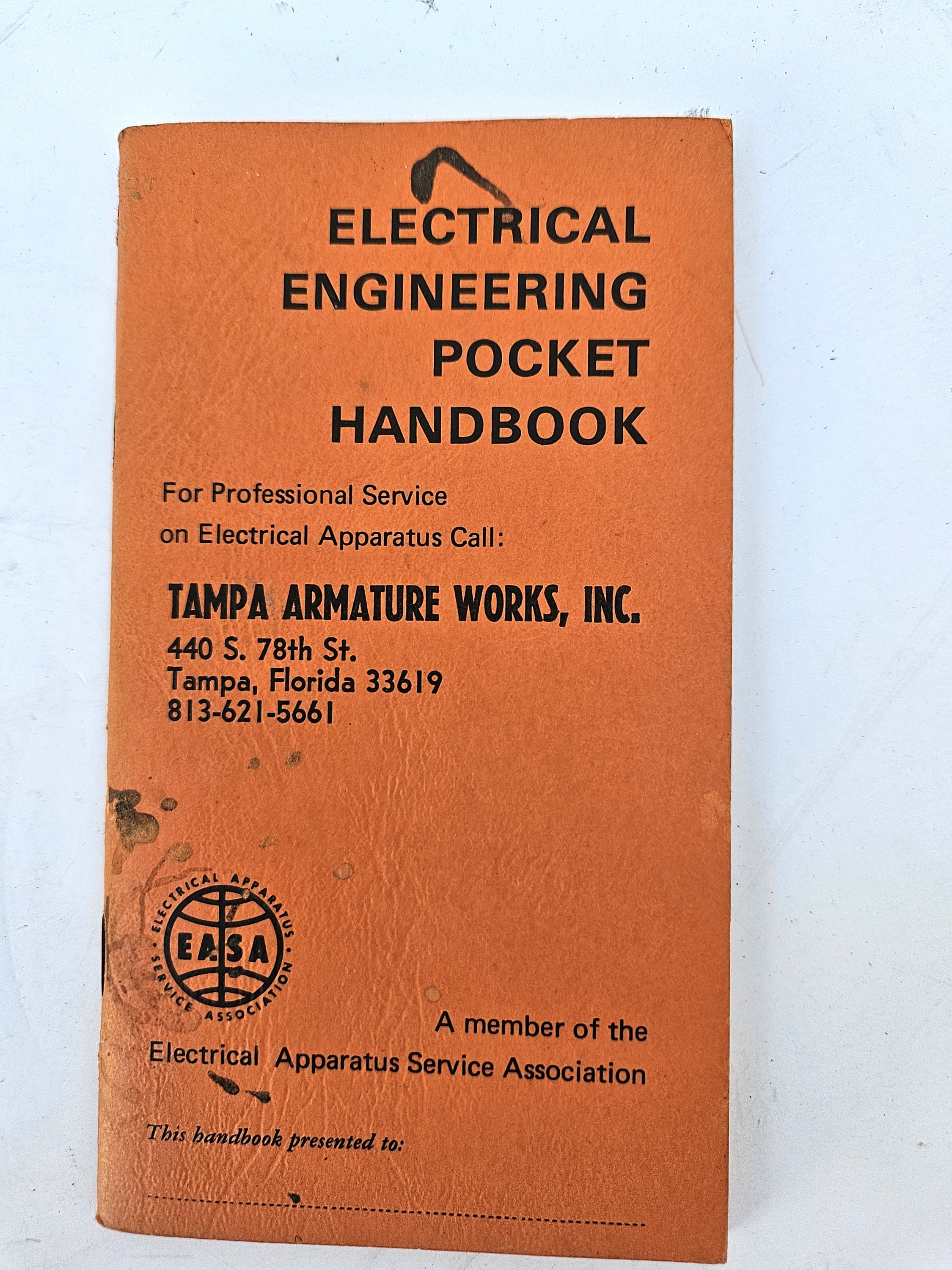 Vintage Electrical Engineering Pocket Handbook - Tampa