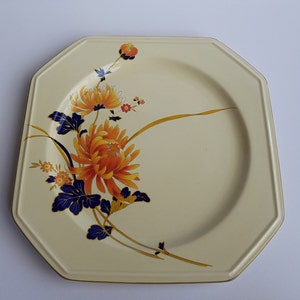 Mikasa Continental Ivory with Orange Mum Eight Sided Serving Platter