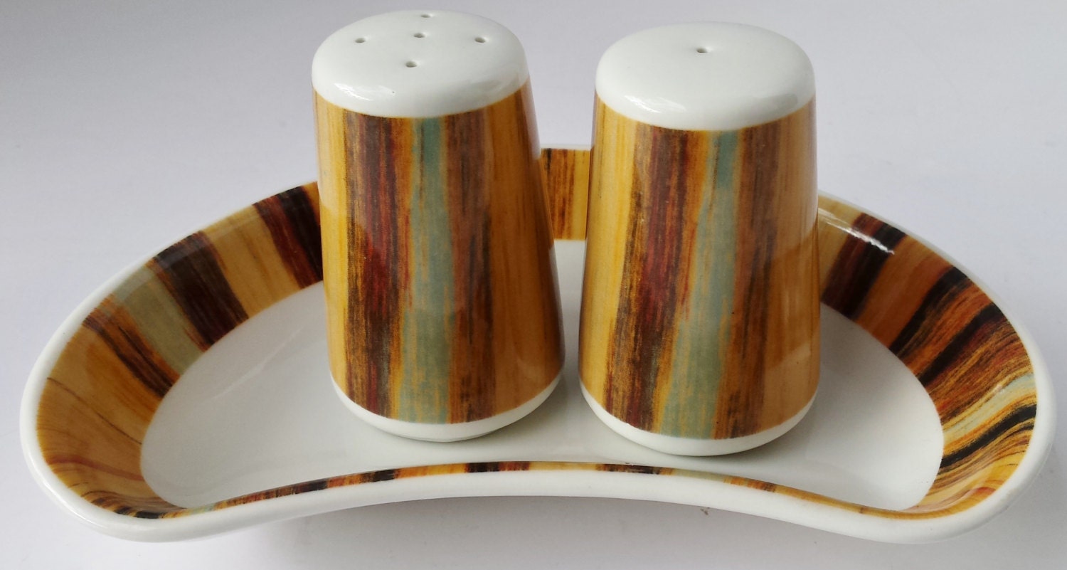 Corona Hotel Porcelain Columbia White With Multi-colored Band Salt