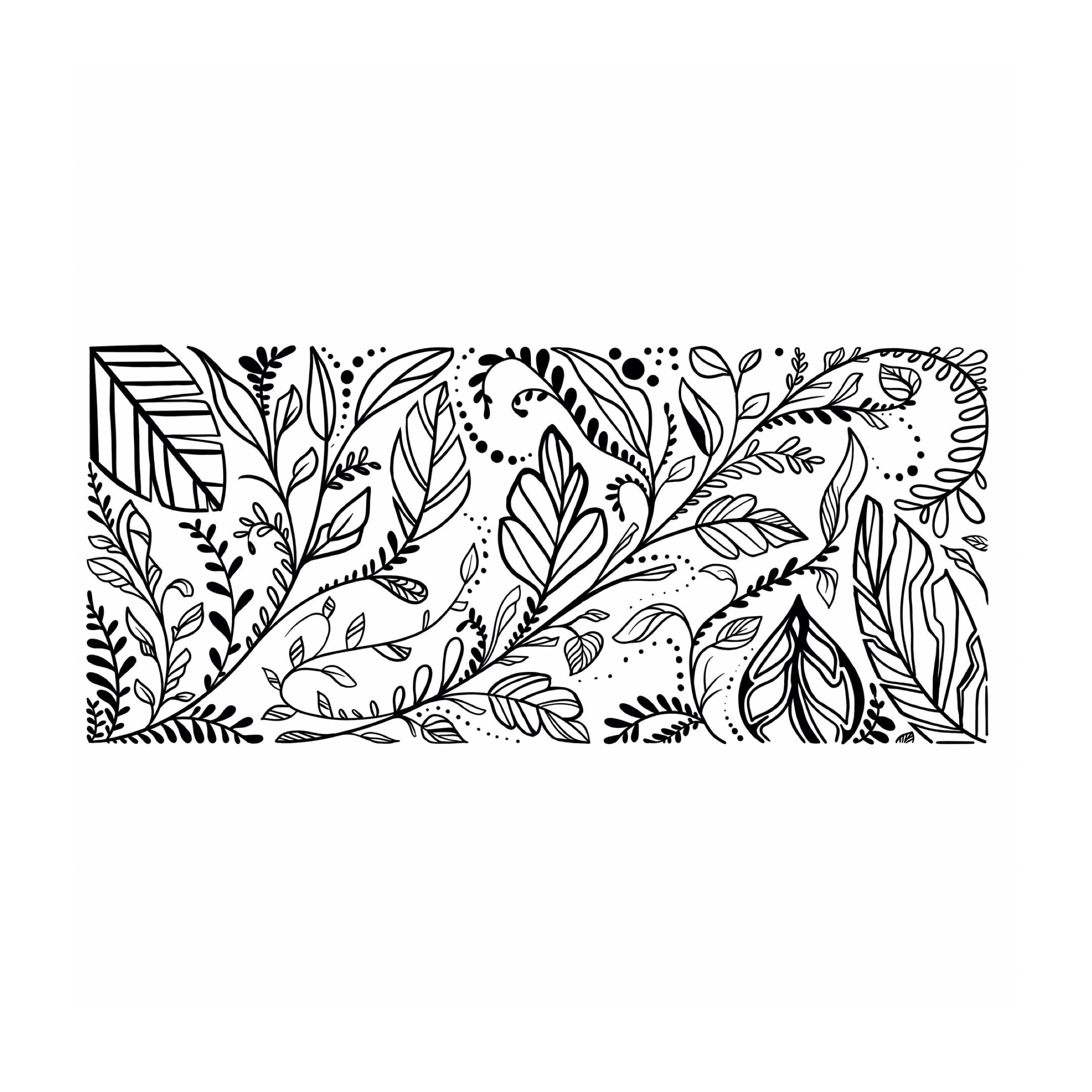Leaf and Floral  tattoo artwork