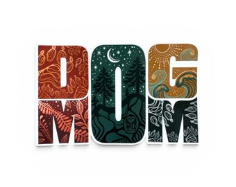 Dog Mom vinyl sticker