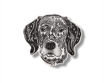 German Shorthair Pointer Dog Sticker, Wild Slice Vinyl Decal