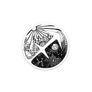 Sagittarius Zodiac Stickers 3&quot; vinyl weatherproof and durable