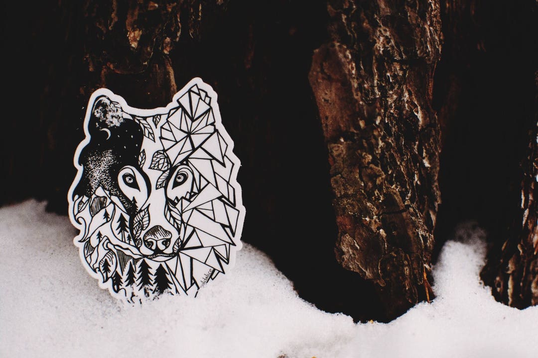 Wolf Bumper Sticker 4 Weatherproof and Durable Wolf Etsy