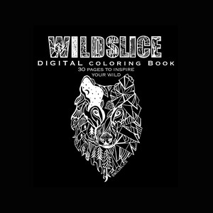 Wild Slice Coloring Book printable coloring sheets, adult coloring book, kids coloring book