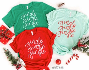 Jingle Jingle Shirt: Christmas Holiday Crew Neck Tee