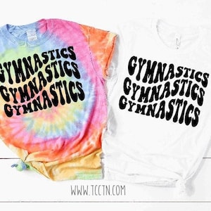 Gymnastics Shirt | Girls Ladies Youth Gymnast Top Tie Dye Gymnastics Competitive Team Coach Parent Child Tumbling birthday Gift Gymnast