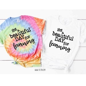 Tie Dye Teacher Shirt: First Day of School Outfit