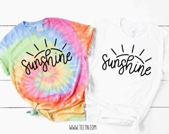 Sunshine Shirt: Tie Dye or Solid Color Summer Top