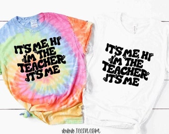 Tie Dye Teacher Shirt: Groovy Retro Back to School Top