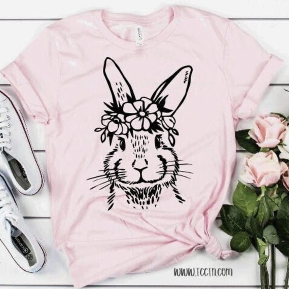 Floral Leopard Camouflage Easter Bunny Flower Rabbit Gift T-Shirt Floral Leopard Camouflage Easter Bunny Flower Rabbit Gift T-Shirt