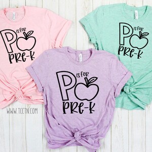 P is for Pre-k Shirt Tie Dye First Day Preschool Pre - Etsy