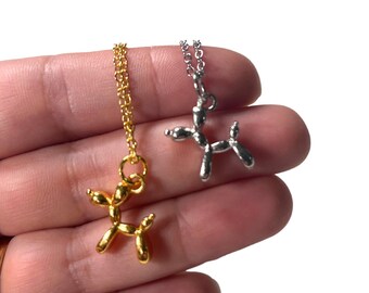 Clearance Balloon Dog Necklace | Gold or Silver | ADD ON ITEM | Read Full Description: Always Free Shipping & One Dollar with Purchase