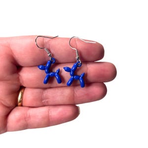 BALLOON DOG EARRINGS Pop Art Accessory | Choose Color | Balloon Animal Fun Trinket