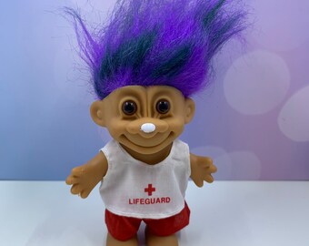 LIFEGUARD Troll Doll by Russ Berrie EXEPTIONAL USED Condition All Original! LIFEGUARD Troll Doll by Russ Berrie EXEPTIONAL USED Condition All Original!