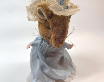 Vintage 1980s Eden Toys Beatrix Potter Lady Mouse Plush | Cottagecore Nursery Decor | Peter Rabbit Collectible