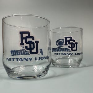 Vintage Penn State Nittany Lions Libbey Glasses – Set of 2 – PSU Barware Collectible