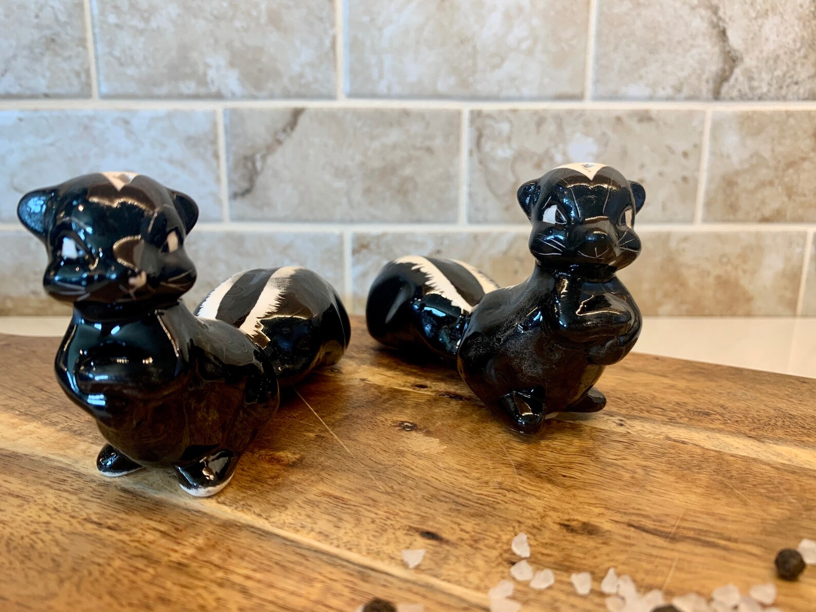 Vintage Relco Japan Skunk Salt and Pepper Shakers Etsy