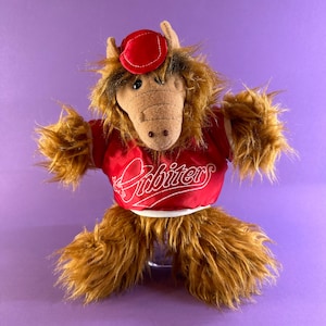 Vintage ALF 11&quot; Hand Puppet- Obiters Baseball Jersey, 1988 Burger King Stuffed Plush Toy