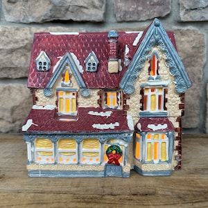 Vintage Department 56 Chateau - Retired 1984 Original Snow Village, Collectible Lighted Building Holiday Decor